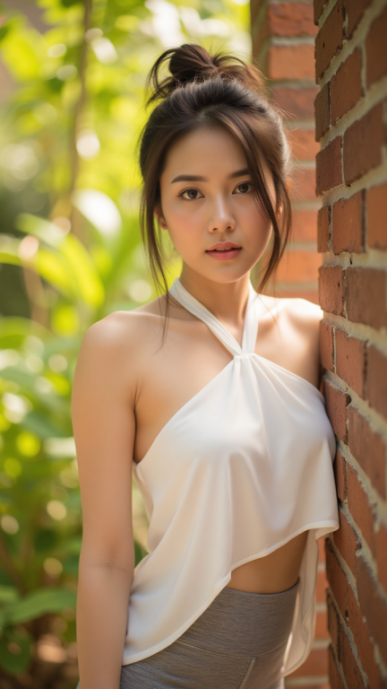 white halter top