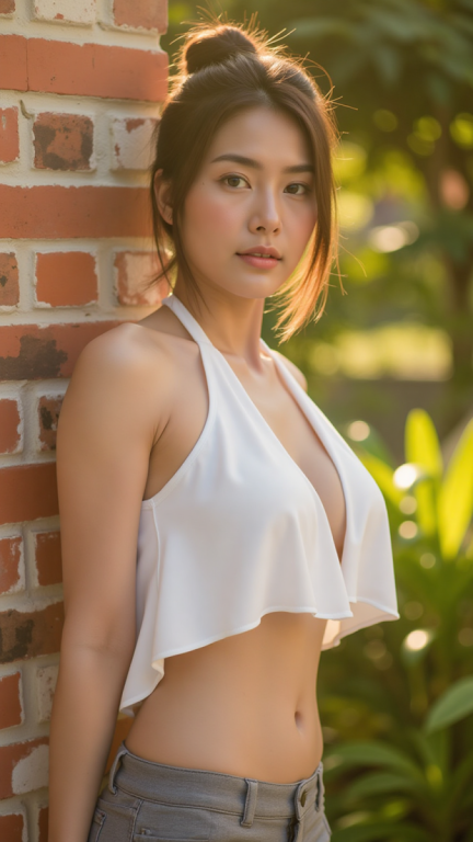 white halter top